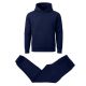 12 Packs Men's Heavyweight Soft Fleece Pullover Hoodie & Jogger Set Navy Size M - Mens Sweat Shirt