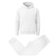 12 Packs Men's Heavyweight Soft Fleece Pullover Hoodie & Jogger Set White Size XL - Mens Sweat Shirt