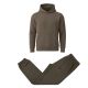 12 Packs Men's Heavyweight Soft Fleece Pullover Hoodie & Jogger Set Dark Khaki Size M - Mens Sweat Shirt