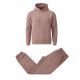 12 Packs Men's Heavyweight Soft Fleece Pullover Hoodie & Jogger Set Purple Size L - Mens Sweat Shirt