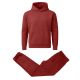 12 Packs Men's Heavyweight Soft Fleece Pullover Hoodie & Jogger Set Brick Size 2XL - Mens Sweat Shirt