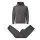 12 Packs Men's Heavyweight Soft Fleece Pullover Hoodie & Jogger Set Dark Gray Size M - Mens Sweat Shirt