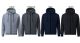 12 Pieces Men's Jacquard Hoodie With Fur Lining - Charcoal - Pack B - Mens Jackets