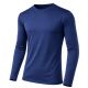 24 Packs Men's Long Sleeve Moisture Wicking Performance Crew Neck Tee Navy Size L - Men's Tee Shirts For Donation