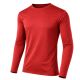 24 Packs Men's Long Sleeve Moisture Wicking Performance Crew Neck Tee Red Size M - Men's Tee Shirts For Donation