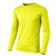 24 Packs Men's Long Sleeve Moisture Wicking Performance Crew Neck Tee Neon Medium - Mens Thermals