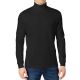 24 Packs Men's Long Sleeve Turtleneck T-Shirt Black XLarge - Mens Thermals