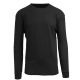 24 Packs Men's Long Sleeve WafflE-Knit Crew Neck Thermal Shirt Black Size XL - Mens Thermals