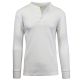 24 Packs Men's Long Sleeve WafflE-Knit Henley Thermals Shirt White Size XL - Mens Thermals