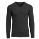 24 Packs Men's Long Sleeve WafflE-Knit V-Neck Thermal Shirt Black Size L - Mens Thermals