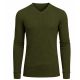 24 Packs Men's Long Sleeve WafflE-Knit V-Neck Thermal Shirt Olive Size XL - Mens Thermals