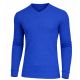 24 Packs Men's Long Sleeve WafflE-Knit V-Neck Thermal Shirt Royal Size L - Mens Thermals
