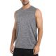 24 Packs Men's MoisturE-Wicking Wrinkle Free Performance Muscle Tee Gray Size 3XL - Men's Activewear