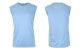 24 Packs Men's MoisturE-Wicking Wrinkle Free Performance Muscle Tee Light Blue Size M - Men's Activewear