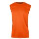 24 Packs Men's MoisturE-Wicking Wrinkle Free Performance Muscle Tee Neon Orange Size L - Men's Activewear