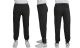 24 Packs Men's Moisture Wicking Performance Jogger With Ankle Zippers Black Size M - Mens Sweatpants