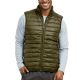 24 Packs Men's Packable Midweight Puffer Vest Army Green Size S - Men's Winter Jackets