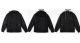12 Pieces Men's Pu Jacket With Fleece Hoodie - Black - Pack B - Mens Jackets