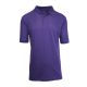 24 Packs Men's Short Sleeve Pique Polo Shirt Purple Size 2XL - Mens Polo Shirts