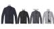 12 Pieces Men's Sweater With Velour Lining - Light Gray - A - Mens Sweat Shirt