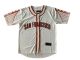 12 Pieces of  Mens 100% Poly Cheese Cloth Baseball Shirt San Fran