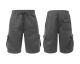 12 Pieces of Mens Cargo Pocket Fleece Sweat Shorts Charcoal