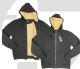 18 Pieces Mens Full Zip Sherpa Hoody Solid Black Sizes M-2xl - Mens Sweat Shirt