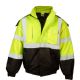 12 Pieces of Mens Highviz Class 3 Heavy Weight Padded MultI-Pocket Hooded Jacket Neon C