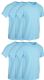 Mens Light Blue Cotton Crew Neck T Shirt Size 5x Large