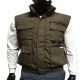 12 Pieces of Mens Multiple Pocket Water Resistant Utility Padded Vest Olive C