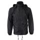 12 Pieces of Mens Nylon Hooded Windbreaker Jacket Black B