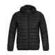 12 Pieces of Mens Packable DowN-Like Hooded Puffer Jacket Black C