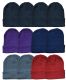 144 Pieces Yacht & Smith Unisex Winter Knit Hat Assorted Colors - Winter Beanie Hats