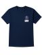 24 Pieces Unisex Cotton Emt Printed T Shirt Navy With White Print Back And Front Size 3X-Large - Event Personnel Tees