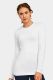 72 Pieces Sofra Ladies Long Sleeve Classic Fit Crew Neck T-Shirt White Small - Women's T-Shirts