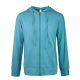 12 Pieces Sofra Ladies Single Jersey ZiP-Up Hoodie Jacket St. Blue Large - Women's Hoodies And Sweatshirts