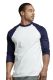 30 Pieces Top Pro Mens Baseball Tee In Navy And White Size 3XL - Men's Tee Shirts For Donation