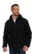Unisex Black Zipper Hoodie Cotton Fleece Lining Assorted Sizes M-2x