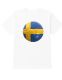 12 Pieces Unisex Cotton Soccer Printed T Shirt Sweden Soccer Printed Tee Size Large - Soccer Team Tees