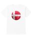 12 Pieces Unisex Cotton Soccer Printed T Shirt Denmark Soccer Printed Tee Size Medium - Soccer Team Tees