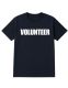 48 Pieces of Unisex Cotton Volunteer Printed T Shirt Navy With White Print Back And Front Size 2xlarge