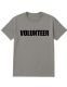 48 Pieces of Unisex Cotton Volunteer Printed T Shirt Gray With Black Print Back And Front Size 3xlarge
