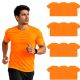 Unisex Moisture Wicking Neon Orange T Shirt Size 2xlarge