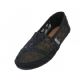 Wholesale Footwear Women's 6-11 Crochet Upper Casual Canvas Slip on Shoes