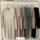 24 Pieces Women's Knitted Sweater Dress Button Design Large/X-Large - Womens Sweaters & Cardigan