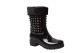 12 Pieces Womens Rain Boots Lightweight With Fur Lining Color Black Size 6-10 - Women's Boots