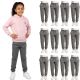 Yacht & Smith Girls Gray Fleece Jogger Pants Size L