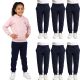 Yacht & Smith Girls Navy Fleece Jogger Pants Size M