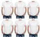60 Pieces of Men's Cotton Short Sleeve T-Shirt Size Large - White