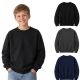 Youth Cotton Crew Neck Sweat Shirt Assorted Black Navy Gray Size Medium